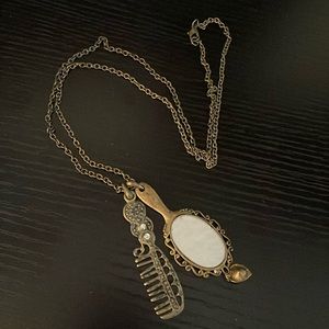 Vanity Mirror and Comb Necklace